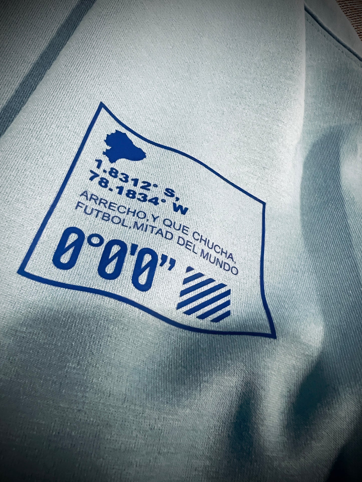 Ecuador 3/4 Zip Light Blue