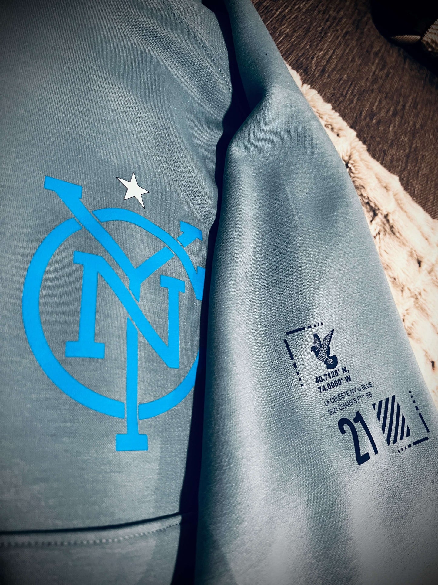 NYCFC 3/4 Zip Sweater