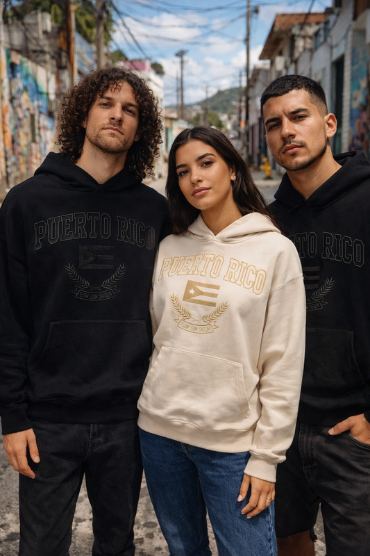 🇵🇷 Flow con Sazón Hoodie – Caribbean Street Style