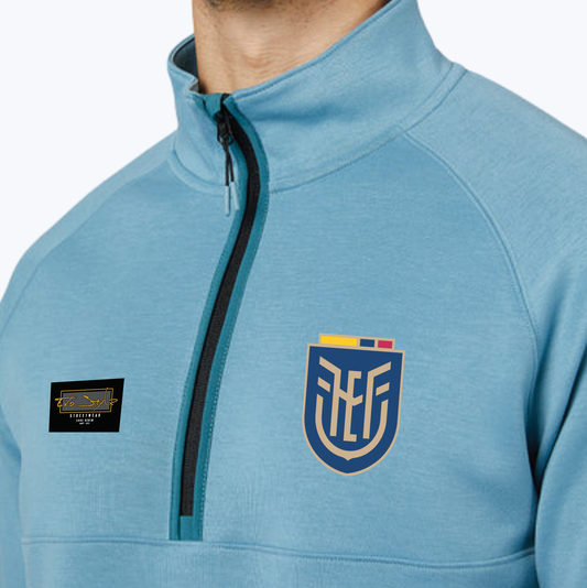 Ecuador 3/4 Zip Light Blue